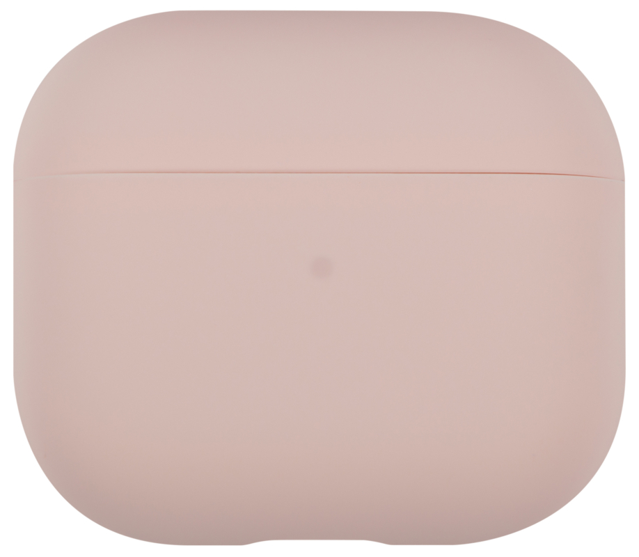 Чехол moonfish для AirPods 3, силикон, светло-розовый