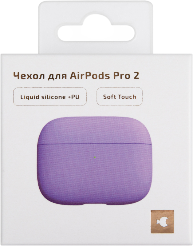 Чехол moonfish для AirPods Pro 2, серо-лавандовый
