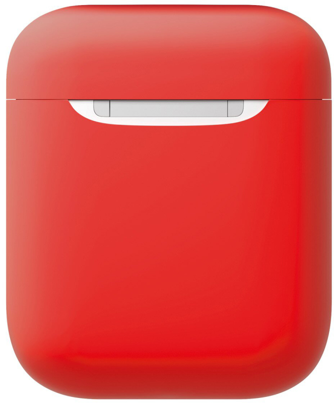 Чехол moonfish для футляра AirPods, силиконовый, красный