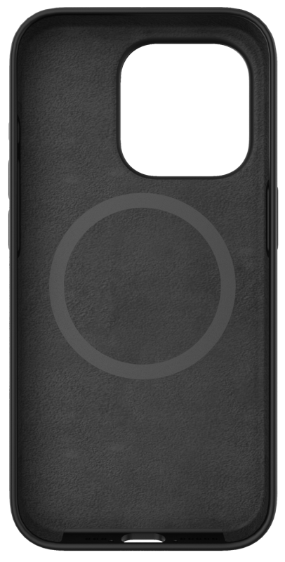Чехол moonfish MagSafe для iPhone 15 Pro, кожа, черный