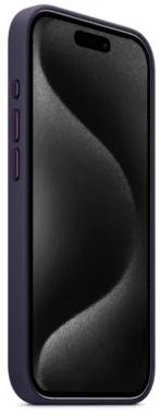 Чехол moonfish MagSafe для iPhone 15 Pro, кожа, пурпурный