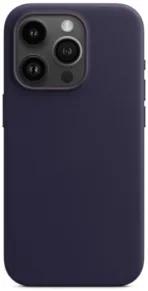 Чехол moonfish MagSafe для iPhone 15 Pro, кожа, пурпурный