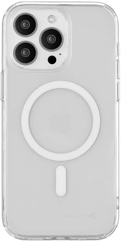 Чехол moonfish MagSafe для iPhone 15 Pro Max, поликарбонат, прозрачный