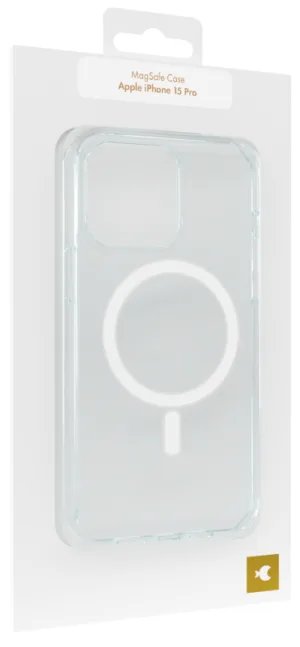 Чехол moonfish Magsafe для iPhone 15 Pro, пластик, прозрачный