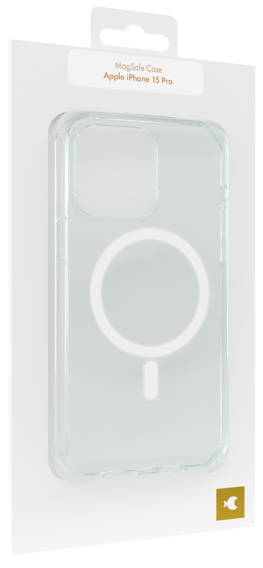 Чехол moonfish Magsafe для iPhone 15 Pro, пластик, прозрачный