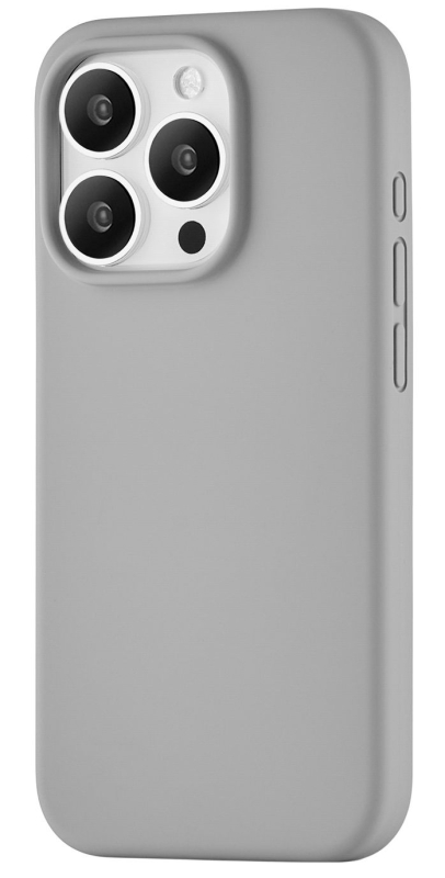 Чехол moonfish Magsafe для iPhone 15 Pro, силикон, серый