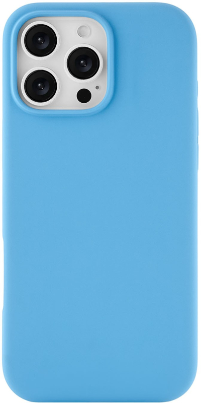 Чехол moonfish MagSafe для iPhone 16 Pro Max, силикон, soft-touch, голубой