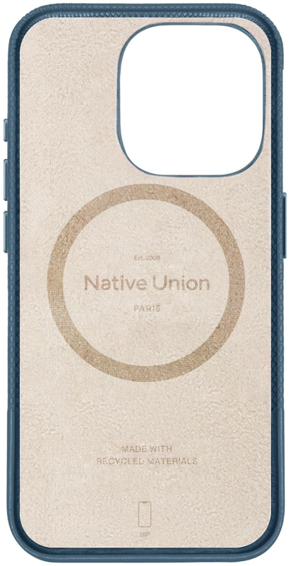 Чехол Native Union (RE)Classic Case MagSafe для iPhone 16 Pro, синий