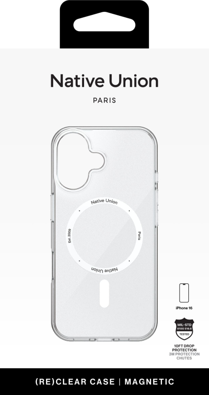 Чехол Native Union (RE)Classic Case MagSafe для iPhone 16, прозрачный