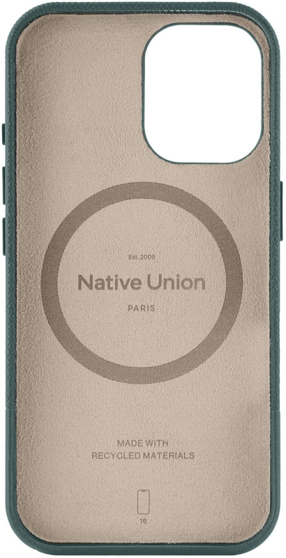 Чехол Native Union (RE)Classic Case MagSafe для iPhone 16, зеленый