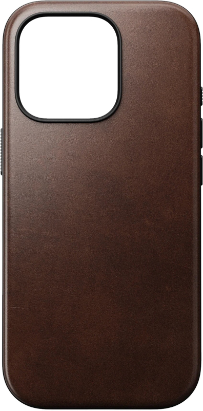 Чехол Nomad Modern Case MagSafe для iPhone 16 Pro, кожа, коричневый