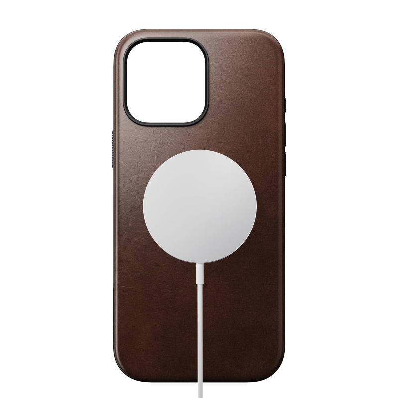 Чехол Nomad Modern Case MagSafe для iPhone 16 Pro Max, кожа, коричневый