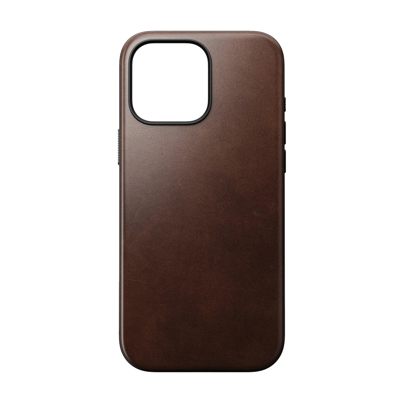 Чехол Nomad Modern Case MagSafe для iPhone 16 Pro Max, кожа, коричневый
