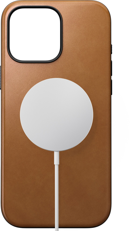 Чехол Nomad Modern Case MagSafe для iPhone 16 Pro Max, кожа, охра
