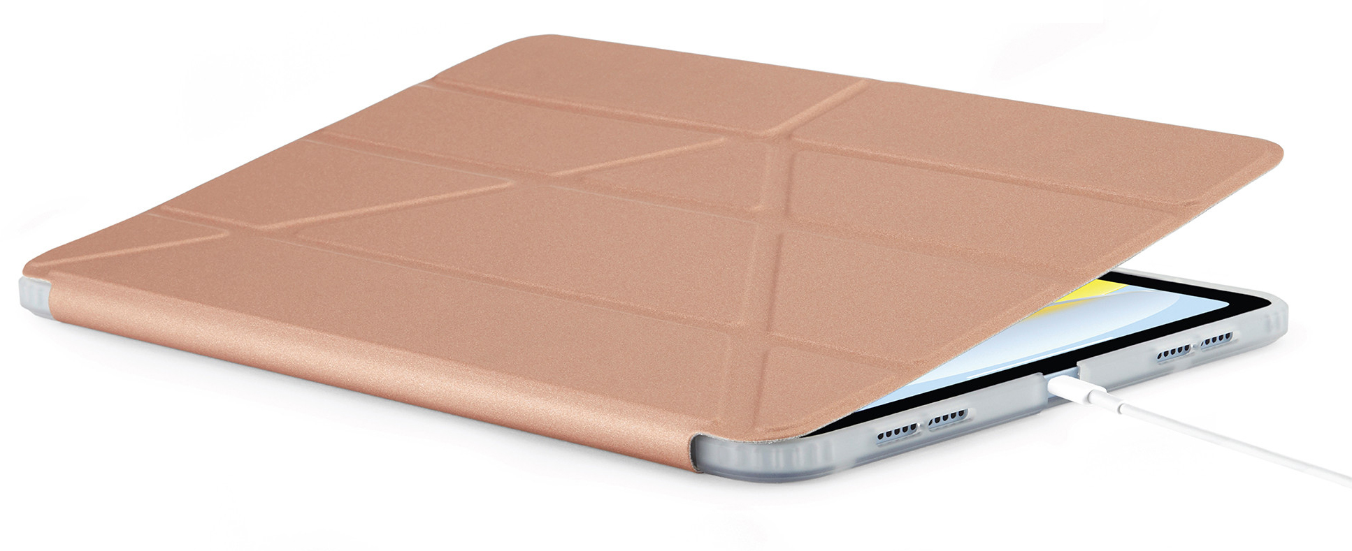 Чехол Pipetto для iPad 10.9 (2022) Origami Case, розовое золото