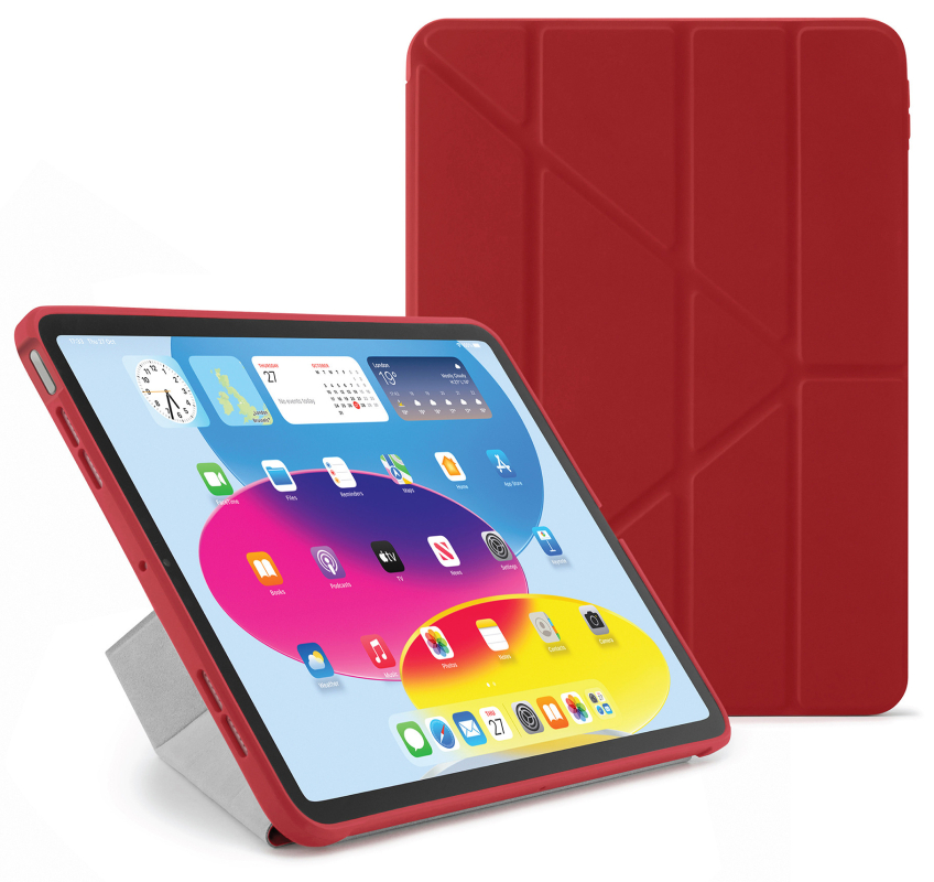 Чехол Pipetto для iPad 10.9 (2022) Origami Case, темно-красный