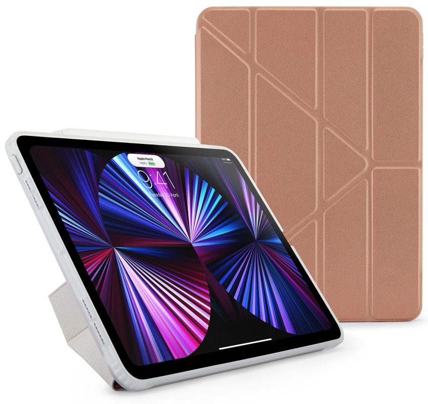 Чехол Pipetto для iPad Pro 11 (2021) Origami Case, розовое золото