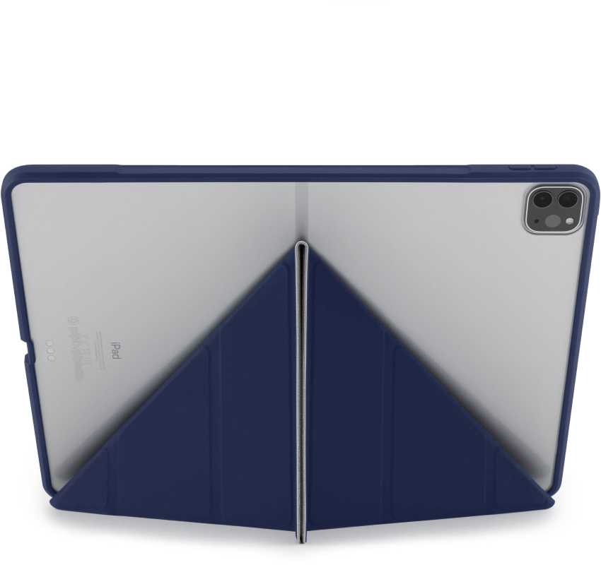 Чехол Pipetto Origami для iPad Pro 12.9 (2021), темно-синий