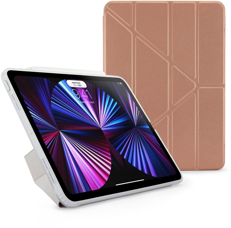 Чехол Pipetto Origami (TPU) для iPad 10,2″, «розовое золото»