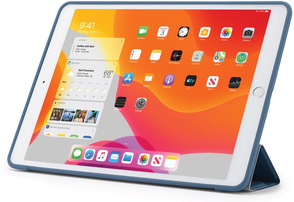 Чехол Pipetto Origami (TPU) для iPad 10,2″, темно-синий