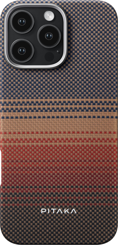 Чехол Pitaka Fusion Sunset MagEZ Case 5 для iPhone 16 Pro Max, кевлар, коричневый