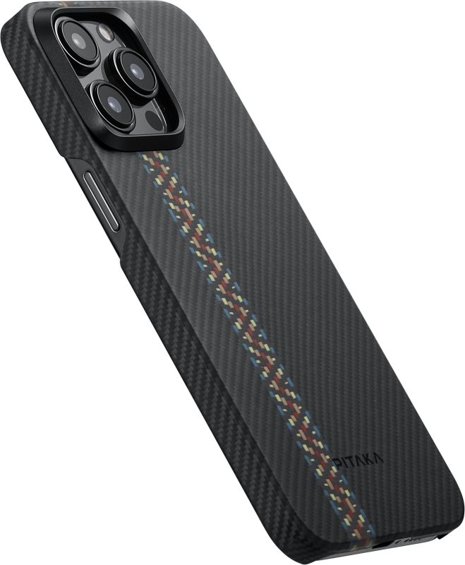 Чехол Pitaka Fusion Weaving MagEZ Case 4 для iPhone 15 Pro, кевлар, рапсодия