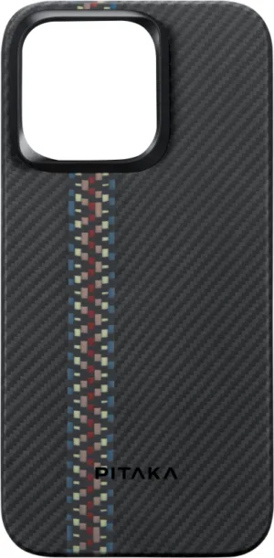 Чехол Pitaka Fusion Weaving MagEZ Case 4 для iPhone 15 Pro Max, кевлар, рапсодия