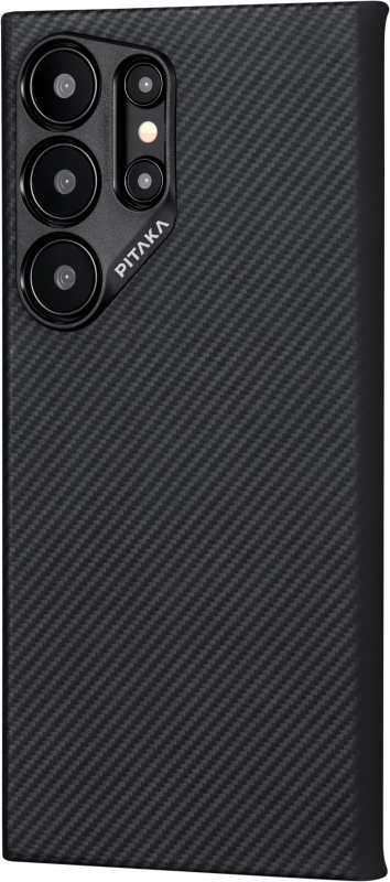 Чехол Pitaka MagEZ 4 Case для Galaxy S24 Ultra, кевлар, черно-серый