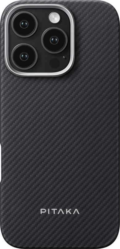 Чехол Pitaka MagEZ 4 Case для iPhone 16 Pro Max, кевлар, черный