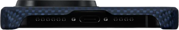 Чехол Pitaka MagEZ 4 StarPeak для iPhone 15 Pro Max, кевлар, синий