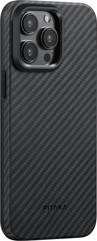 Чехол Pitaka MagEZ Pro 4 для iPhone 15 Pro Max, кевлар, черно-серый