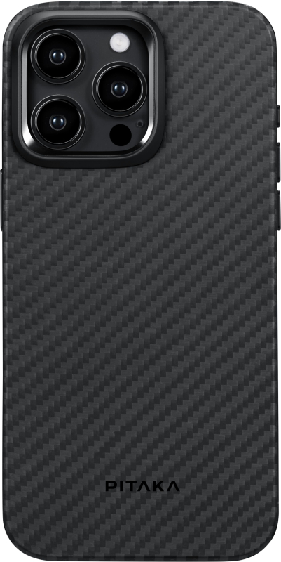 Чехол Pitaka MagEZ Pro 4 для iPhone 15 Pro Max, кевлар, черно-серый