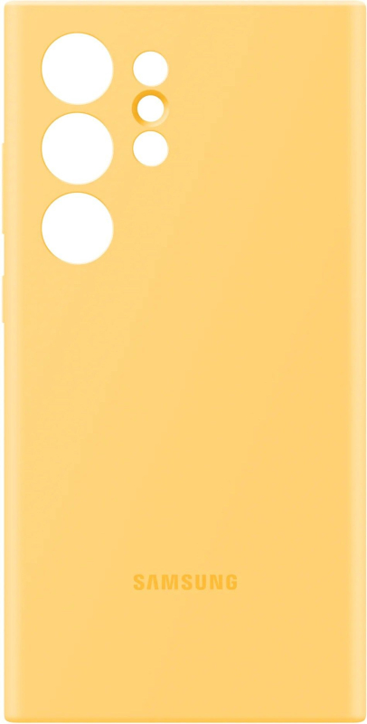 Чехол Samsung Silicone Case S24 Ultra желтый
