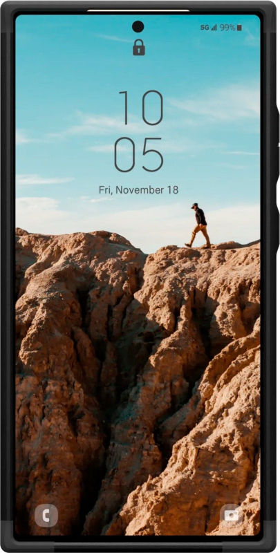 Чехол UAG Civilian для Galaxy S24 Ultra, черный, карбон