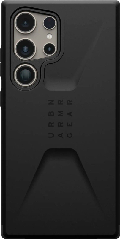 Чехол UAG Civilian для Galaxy S24 Ultra, черный, карбон