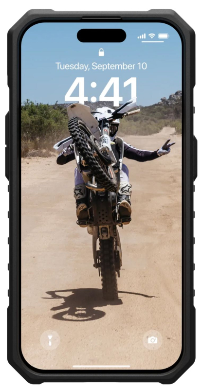 Чехол UAG Pathfinder SE MagSafe для iPhone 15 Pro, черный камуфляж