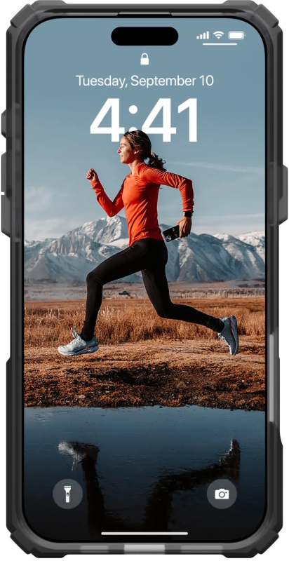 Чехол UAG Plasma XTE MagSafe для iPhone 16 Pro Max, пепельный+титановый