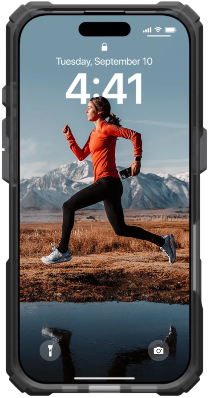 Чехол UAG Plasma XTE MagSafe для iPhone 16 Pro, пепельный+титановый