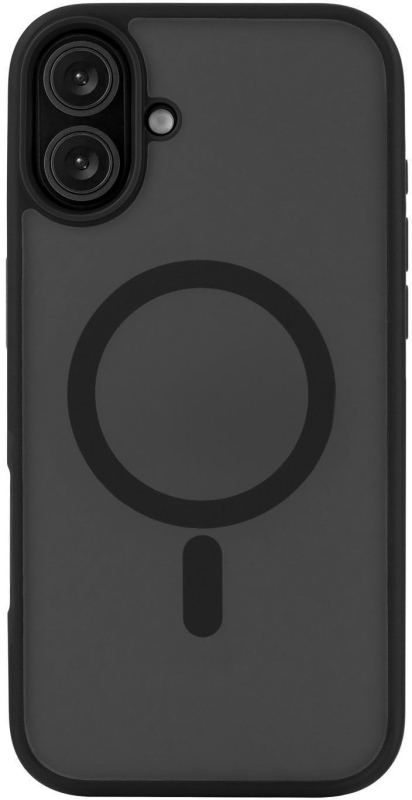 Чехол uBear Cloud Case MagSafe для iPhone 16 Plus, silk-touch, черный