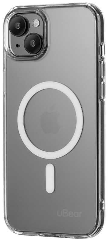 Чехол uBear Real Case для iPhone 15 Plus MagSafe, прозрачный