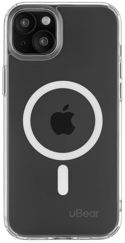 Чехол uBear Real Case для iPhone 15 Plus MagSafe, прозрачный