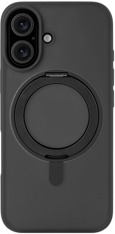Чехол uBear Сlip 360 Case MagSafe для iPhone 16, silk-touch, черный