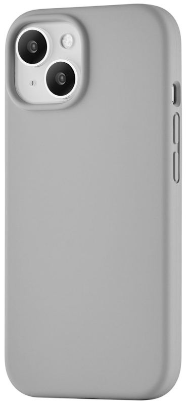 Чехол uBear Touch Case для iPhone 15 MagSafe, soft-touch, серый