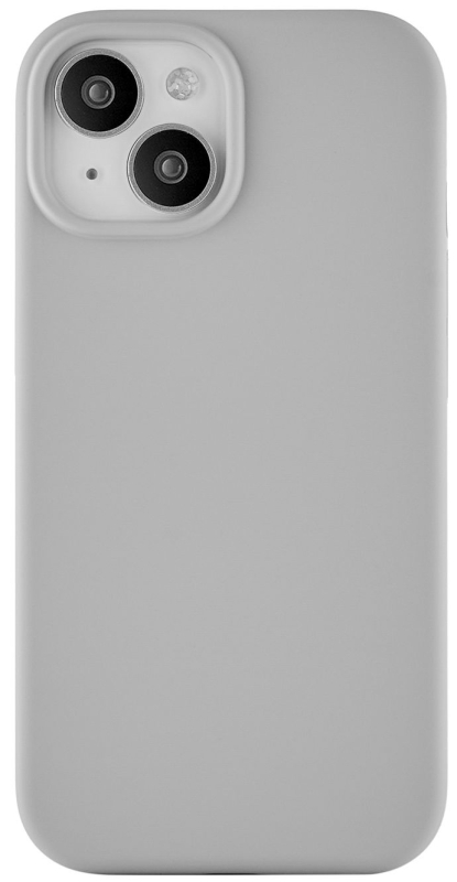 Чехол uBear Touch Case для iPhone 15 MagSafe, soft-touch, серый