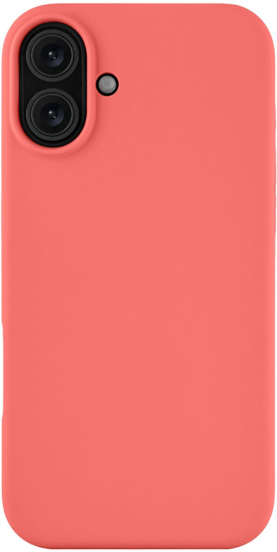 Чехол uBear Touch Case MagSafe для iPhone 16 Plus, soft-touch, коралловый