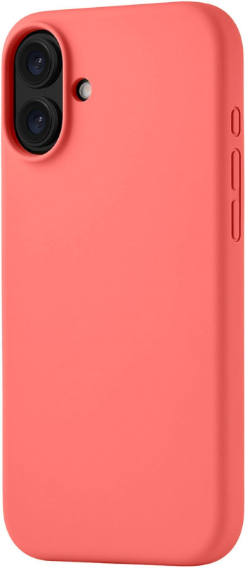 Чехол uBear Touch Case MagSafe для iPhone 16 Plus, soft-touch, коралловый