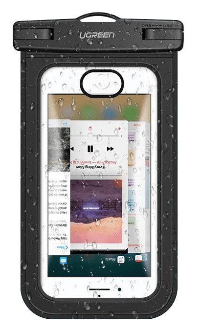 Чехол UGREEN LP186 Waterproof для смартфона, черный