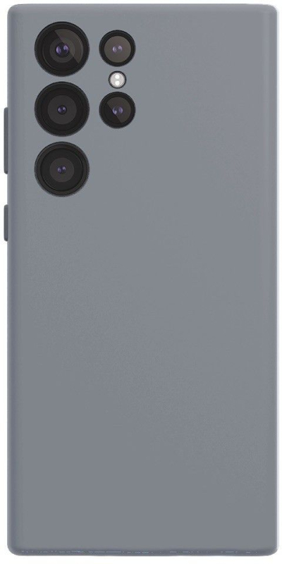Чехол VLP для Galaxy S24 Ultra, силикон, серый