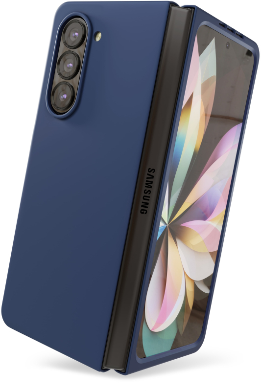Чехол VLP Flex Case для Galaxy Z Fold5, полиуретан, синий