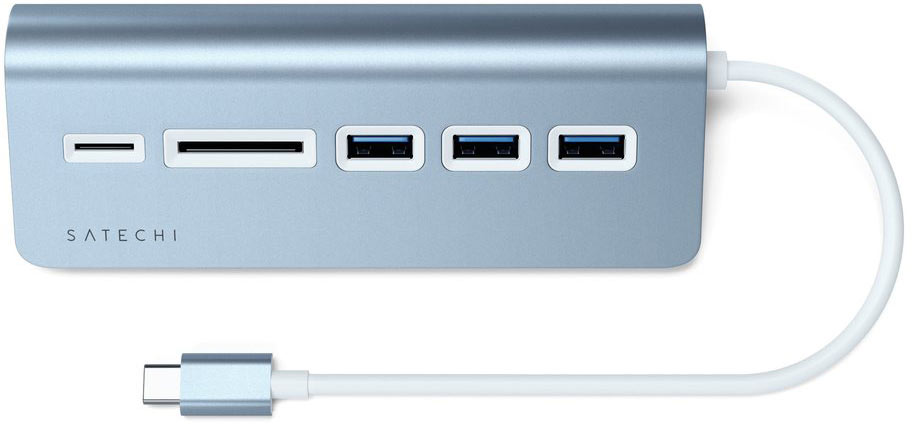 Док-станция Satechi USB-C 5 в 1, синий
